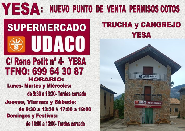 nuevo punto venta permisos en Yesa- UDACO